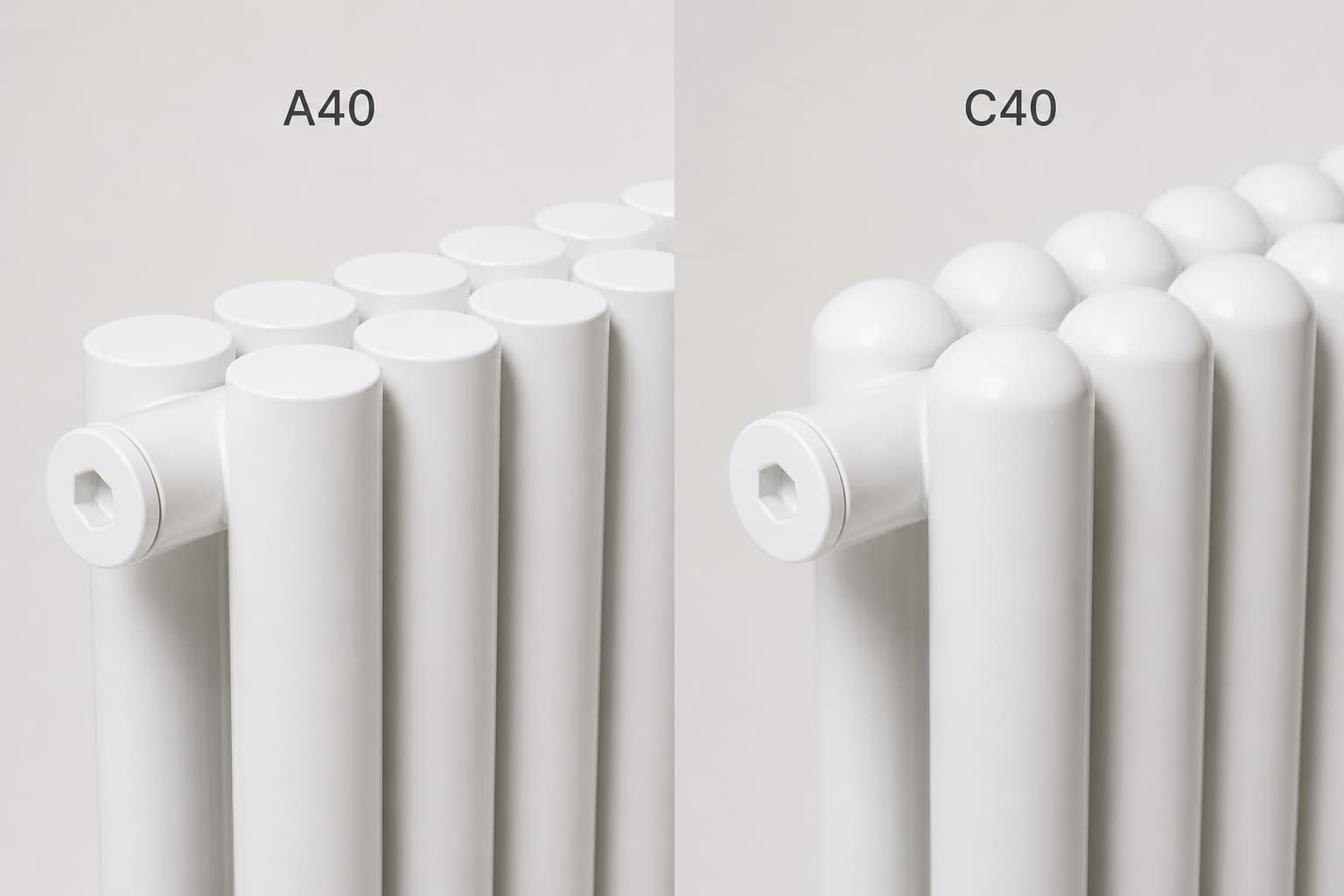 Сравнение радиаторов КЗТО Гармония A40 и C40